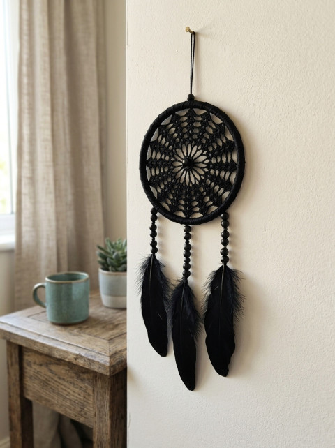 Lapač zlých snů 15 x 40 cm indián indiánský nad postel strážce boho dream lapač dreamcatcher lapač snů do ložnice 