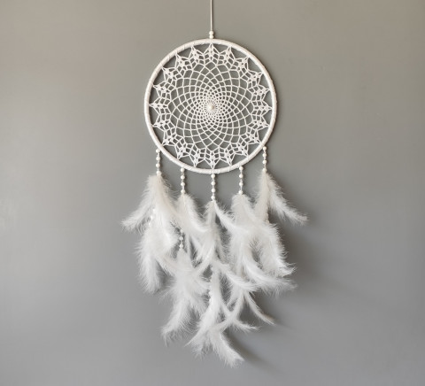 Lapač zlých snů 24 x 65 cm indián indiánský nad postel strážce boho dream lapač dreamcatcher lapač snů do ložnice 