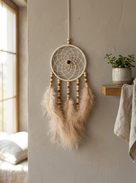 Lapač snů 10 x 35 cm indián indiánský nad postel strážce boho dream lapač dreamcatcher lapač snů do ložnice 
