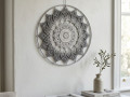 Mandala Šedá hvězda - průměr 45 cm