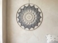 Mandala Šedá hvězda - průměr 40 cm