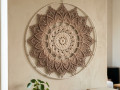 Mandala Béžová hvězda - průměr 45cm