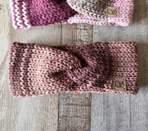 Pletená čelenka č.33 zima podzim pletené čelenka pletená čelenky na zimu na podzim 