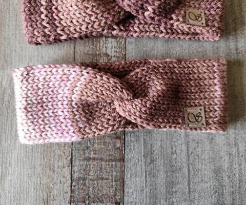 Pletená čelenka č.34 zima podzim pletené čelenka pletená čelenky na zimu na podzim 