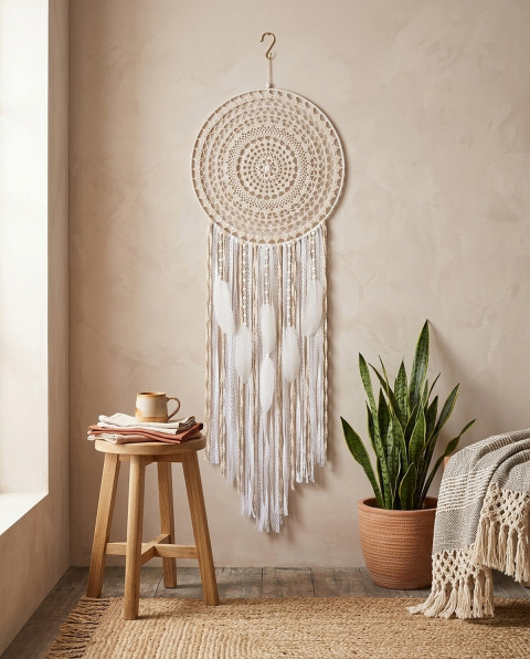 Lapač zlých snů 40 x 120 cm indián indiánský nad postel strážce boho dream lapač dreamcatcher lapač snů do ložnice 