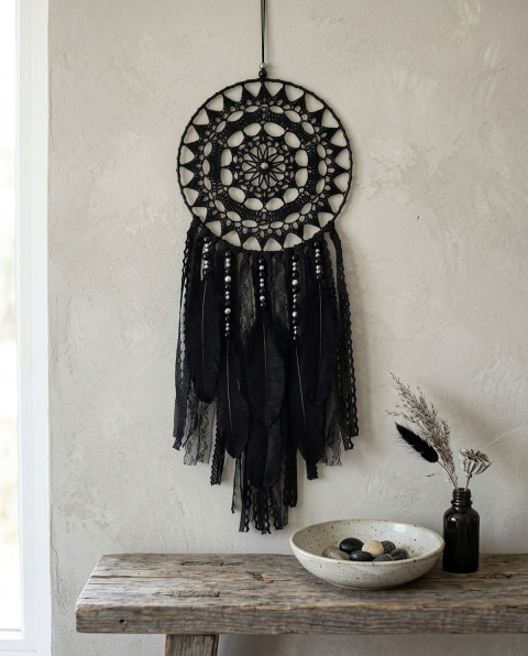 Lapač zlých snů 20 x 55 cm indián indiánský nad postel strážce boho dream lapač dreamcatcher lapač snů do ložnice 