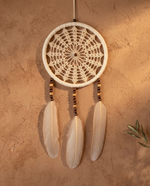Lapač zlých snů 15 x 40 cm indián indiánský nad postel strážce boho dream lapač dreamcatcher lapač snů do ložnice 