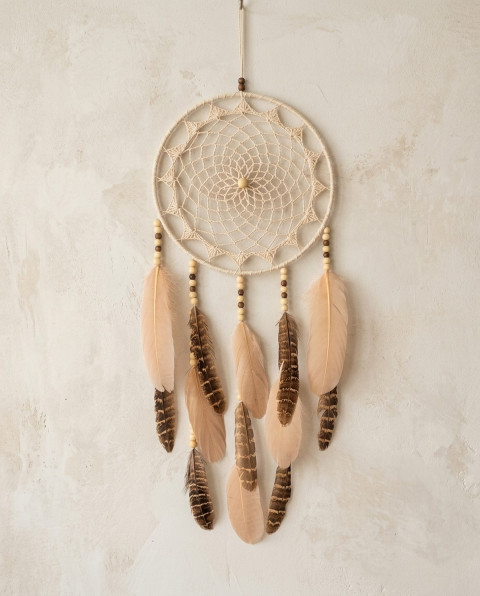Lapač zlých snů 18 x 55 cm indián indiánský nad postel strážce boho dream lapač dreamcatcher lapač snů do ložnice 