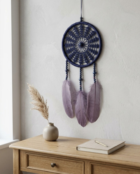 Lapač zlých snů 15 x 40 cm indián indiánský nad postel strážce boho dream lapač dreamcatcher lapač snů do ložnice 