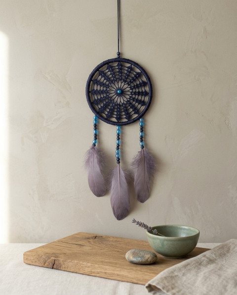 Lapač zlých snů 15 x 40 cm indián indiánský nad postel strážce boho dream lapač dreamcatcher lapač snů do ložnice 