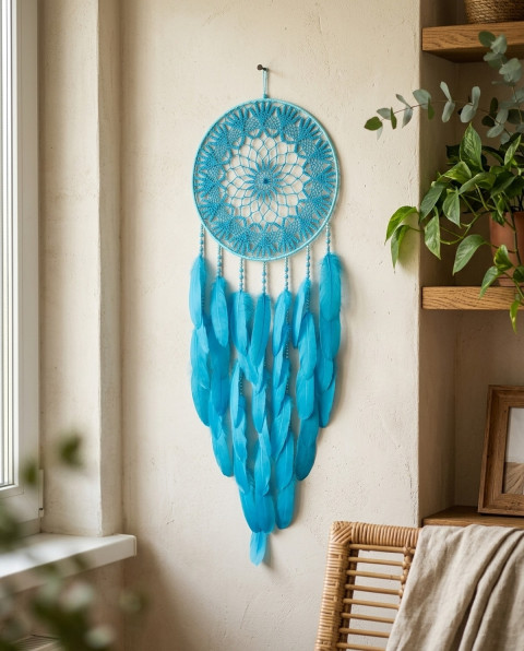 Lapač zlých snů 35 x 105 cm indián indiánský nad postel strážce boho dream lapač dreamcatcher lapač snů do ložnice 