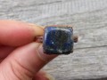 Prsten kostka lapis lazuli