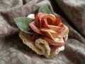Romantic rose .... brož a sponka