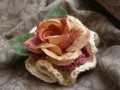 Romantic rose .... brož a sponka