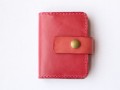 Dámská kožená peněženka - červená