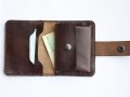 Dámská kožená peněženka - tm. hnědá