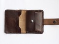 Dámská kožená peněženka - tm. hnědá
