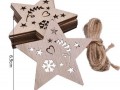 Dřevěné ozdoby - vánoční hvězdy