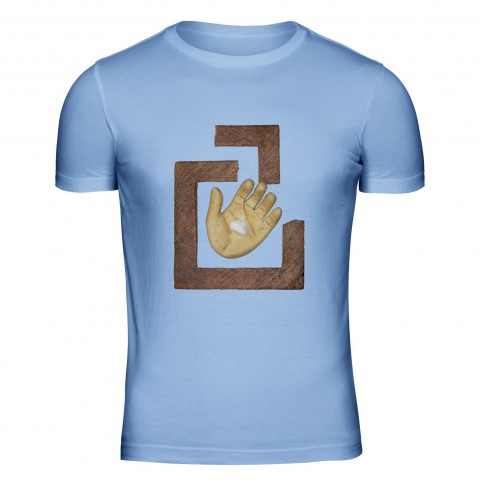 Tričko pánské modré Odpovědnost keramika tričko tisk potisk originál pánské mužská spiritualita 