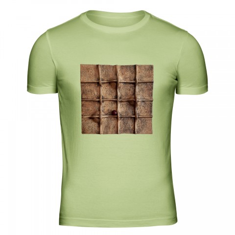 Tričko pánské zelené Výzva originální přírodní tričko tisk krátký potisk dlouhý vzor autorské pánské mužské spiritualita rukávdigitální 