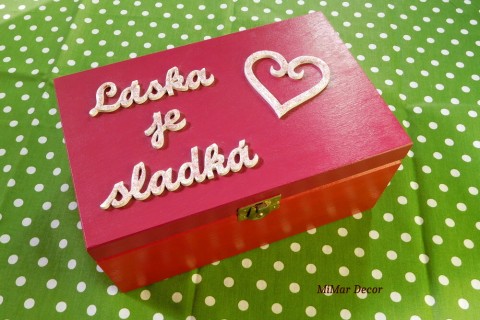 Dřevěný box pro zamilované dřevo dřevěná dárek box bedýnka krabička láska valentýn dárkový love dárková pro zamilované 
