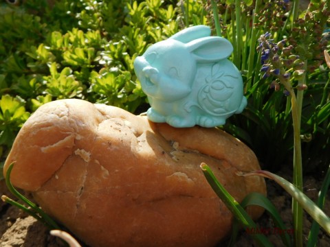 Zajíček MINT dekorace dárek jarní jaro zajíc zajíček zahradní výzdoba mint na zahradu 