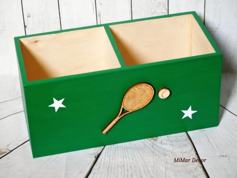 Dřevěný pastelkovník na přání tenis dřevo dřevěný dárek dětský dětské stojánek tužkovník stojan hvězdičky pro děti na pastelky na tužky na psací stůl pastelkovník tenis 