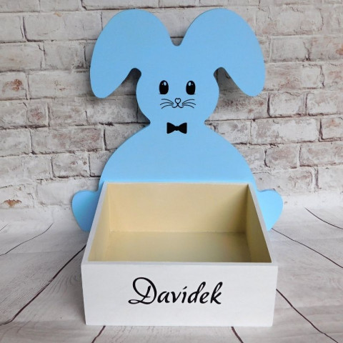 Velikonoční zajíček kluk dekorace jarní jaro zajíc zajíček barevný mašlička výzdoba velikonoční pro děti se jménem 