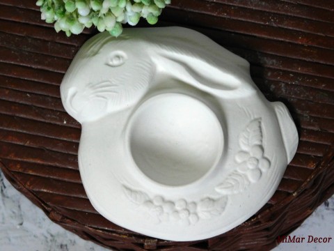 Velikonoční stojánek na vajíčka malování zajíček stojánek vejce stojan pro děti tvoření kreativní odlitek na vajíčko 