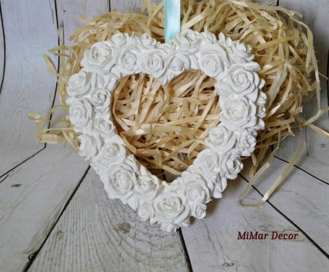 Srdce s květinami srdce dekorace dárek srdíčko kytičky na zavěšení odlévání 