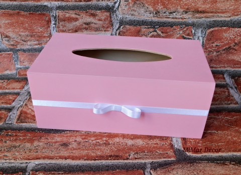 Box na kapesníčky dřevo dřevěná dekorace dárek box bedýnka krabička mašlička kapesníčky na stůl 