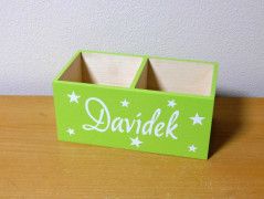 Dřevěné kostky se jménem