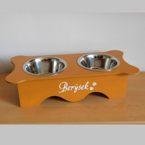 Krmící stoleček pro psy a kočky dřevo pes kočka misky pejsci stoleček pro kočky pro psy krmící stůl 