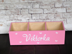 Dřevěné kostky se jménem