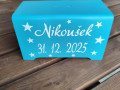 Dřevěná pokladnička pro miminko