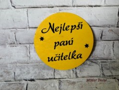 Magnetka NEJLEPŠÍ PANÍ UČITELKA