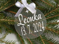 Akrylová vánoční baňka