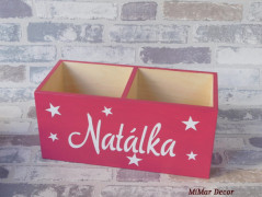 Dřevěné kostky se jménem