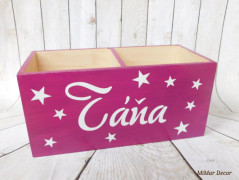 Dřevěné kostky se jménem