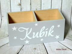 Dřevěné kostky se jménem