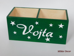 Dřevěné kostky se jménem