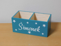 Dřevěné kostky se jménem