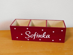 Dřevěné kostky se jménem