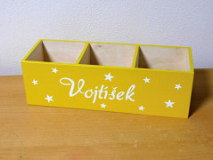 Dřevěné kostky se jménem