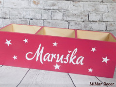 Dřevěné kostky se jménem