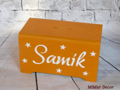 Dřevěné kostky se jménem