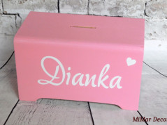 Dřevěné kostky se jménem