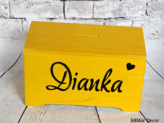 Dřevěné kostky se jménem