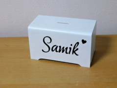 Dřevěné kostky se jménem