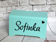 Dřevěné kostky se jménem